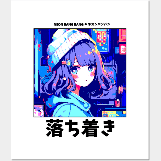 Y2K Aesthetic Harajuku Anime Girl Wall Art by Neon Bang Bang